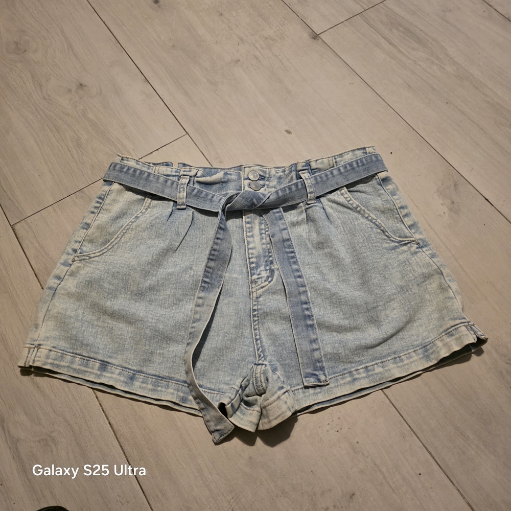 No Boundaries Light Blue High Waist Denim Shorts